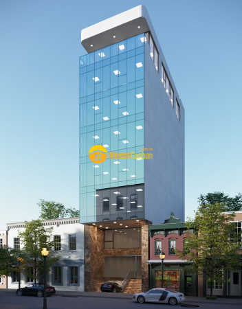 Bán tòa nhà vp 9 tầng mặt phố khâm thiên dt 290m2 mt 7.8m. giá 140 tỷ