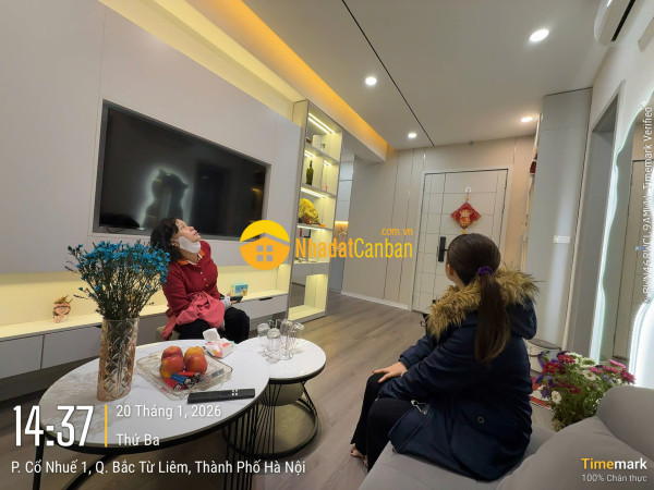 Bán căn hộ chung cư kđt thành phố giao lưu tòa ct1b diện tích 54m2, 2pn full đồ sẵn sổ