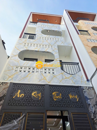 Hẻm ô tô, tân hòa đông, bình trị đông, bình tân, 4 tầng đúc, nở hậu 73m2, 6.7 tỷ.